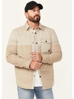 BROTHERS AND SONS MEN'S FULTON CORD SNAP PUFFER JACKET